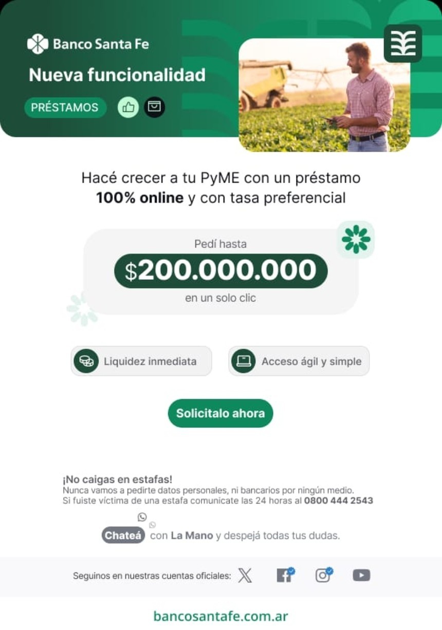 M&aacute;s de 500 empresas santafesinas ya accedieron a esta l&iacute;nea 100% online