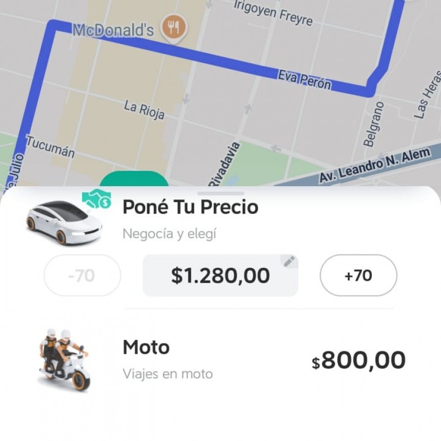 Las apps de viaje ampl&iacute;an servicios en Santa Fe y se profundiza la pol&eacute;mica: Didi ahora ofrecer&aacute; viajes en moto