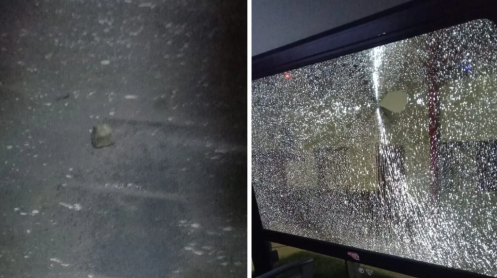 Ataque a piedrazos un colectivo de la l&iacute;nea 5: una mujer result&oacute; herida