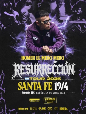 Homer El Mero Mero llega a Santa Fe con su "Resurrecci&oacute;n Tour" 2026
