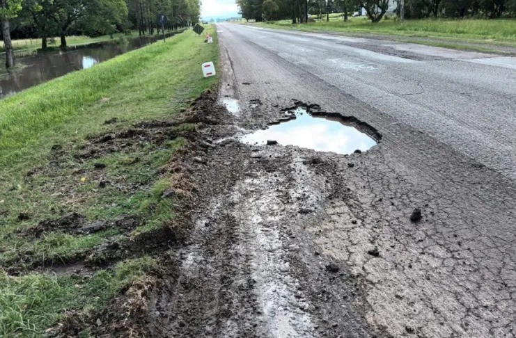 Ordenan a Vialidad Nacional reparar la Ruta 11 entre Santa Fe y San Justo