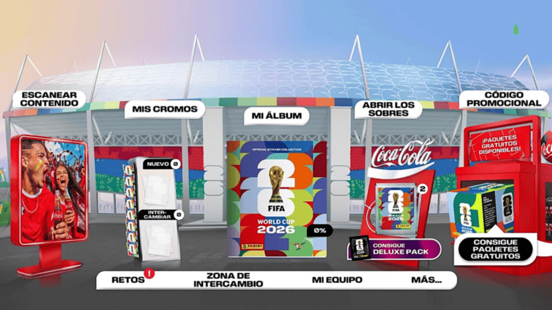 &Aacute;lbum virtual del Mundial 2026: c&oacute;mo descargarlo y c&oacute;digos para sobres gratis