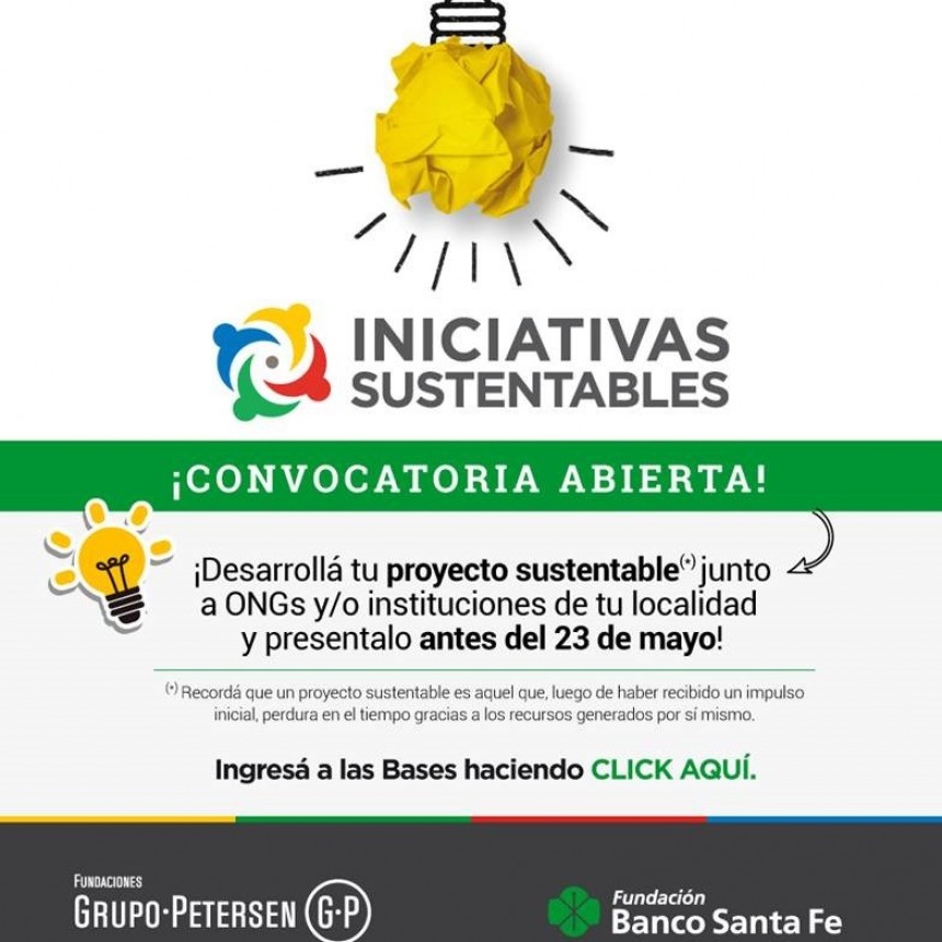 La Fundaci&oacute;n Banco Santa Fe lanz&oacute; el tercer concurso de iniciativas sustentables
