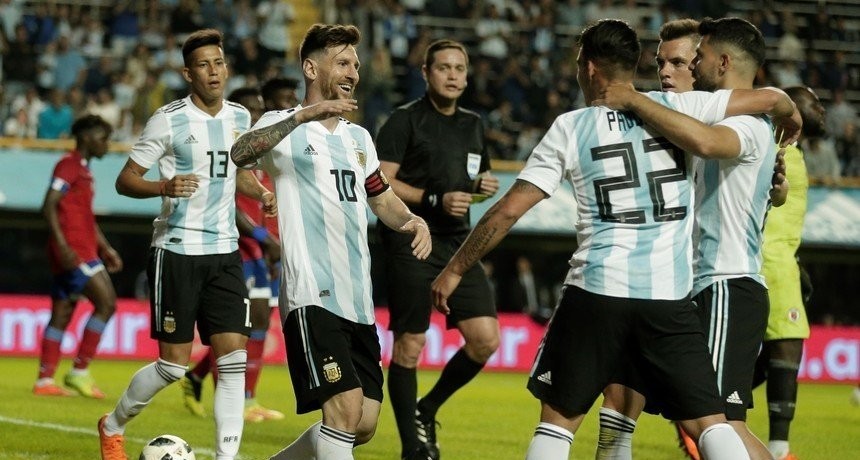 La Selecci&oacute;n Argentina gole&oacute; a Hait&iacute;