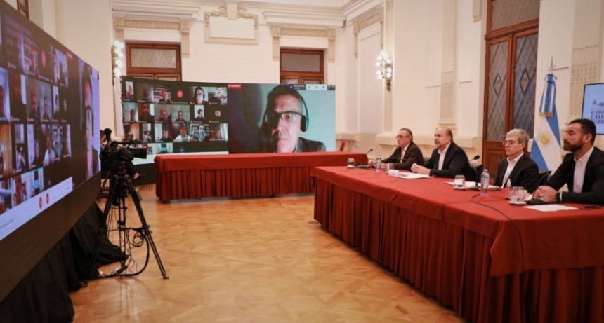 Perotti mantuvo encuentros de trabajo con instituciones de comerci o y acci&oacute;n social