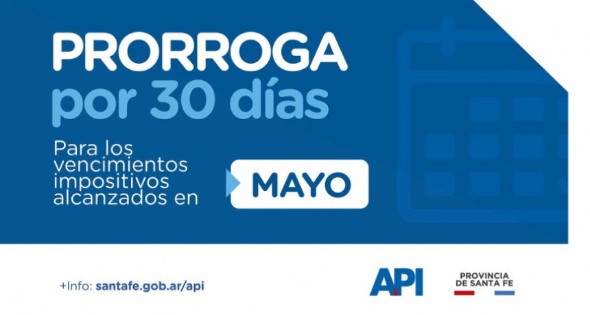 La API prorrog&oacute; nuevamente los vencimientos impositivos