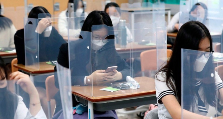 As&iacute; son las aulas de Corea del Sur tras la reapertura de los colegios