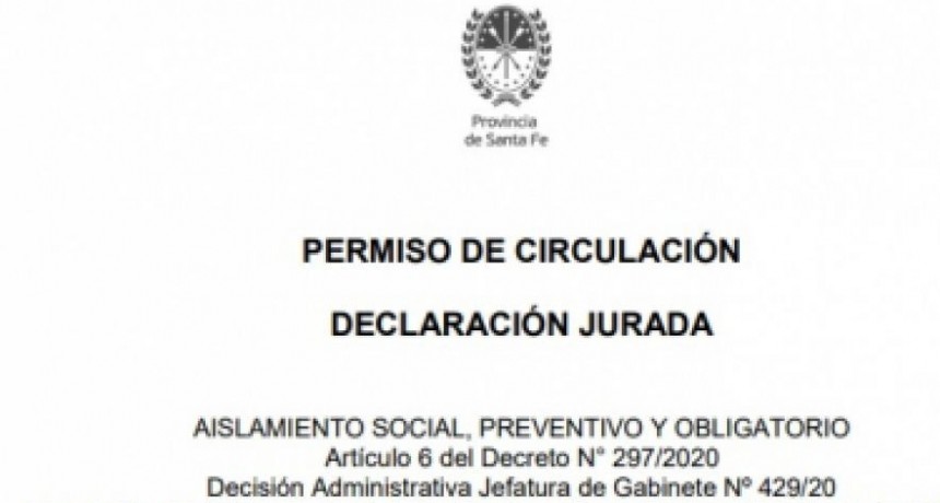 Santa Fe: &iquest;es necesario sacar un nuevo permiso de circulaci&oacute;n?