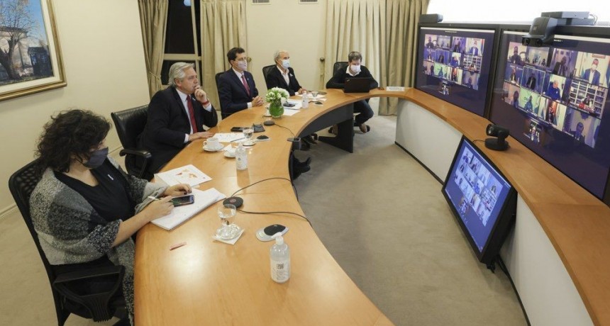 Alberto Fern&aacute;ndez se reuni&oacute; con gobernadores y epidemi&oacute;logos