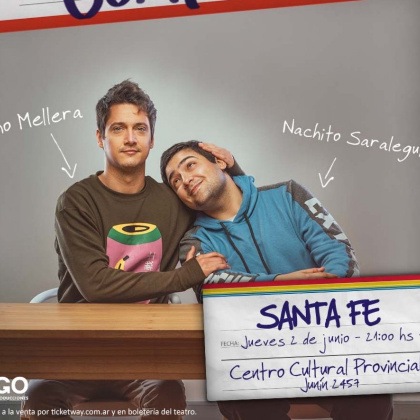 Lucho Mellera y Nachito Saralegui presentan "Contenidos" en Santa Fe