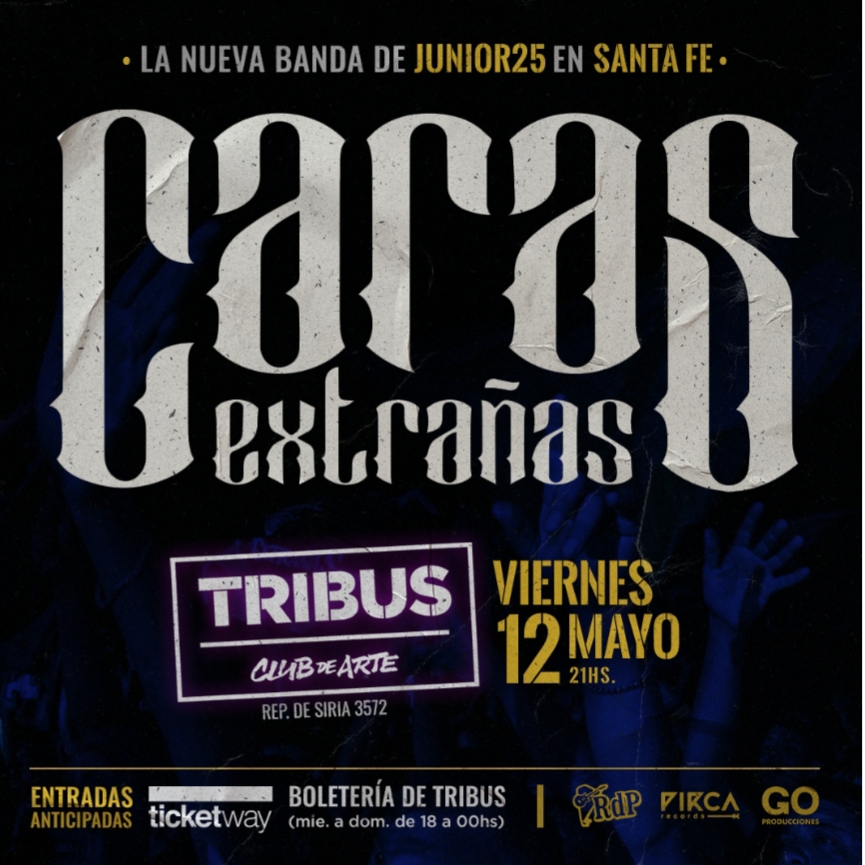 Caras Extra&ntilde;as, la nueva banda de Junior25, llega a Tribus 