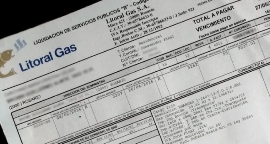 Las facturas de gas podr&iacute;an aumentar casi un 200% en Santa Fe respecto al invierno pasado