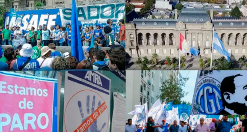 Una semana atravesada por paros: a la huelga nacional de la CGT, se le suman docentes, estatales y m&eacute;dicos de Santa Fe