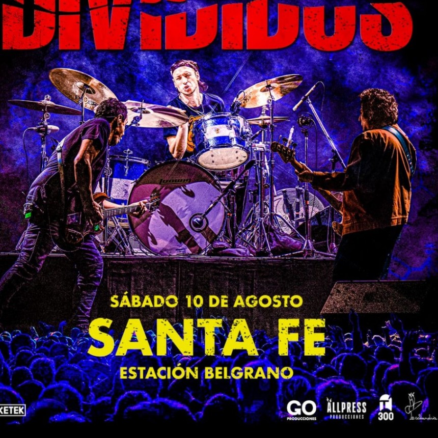 Divididos, La Aplanadora del Rock, llega a Santa Fe en el marco de su gira nacional