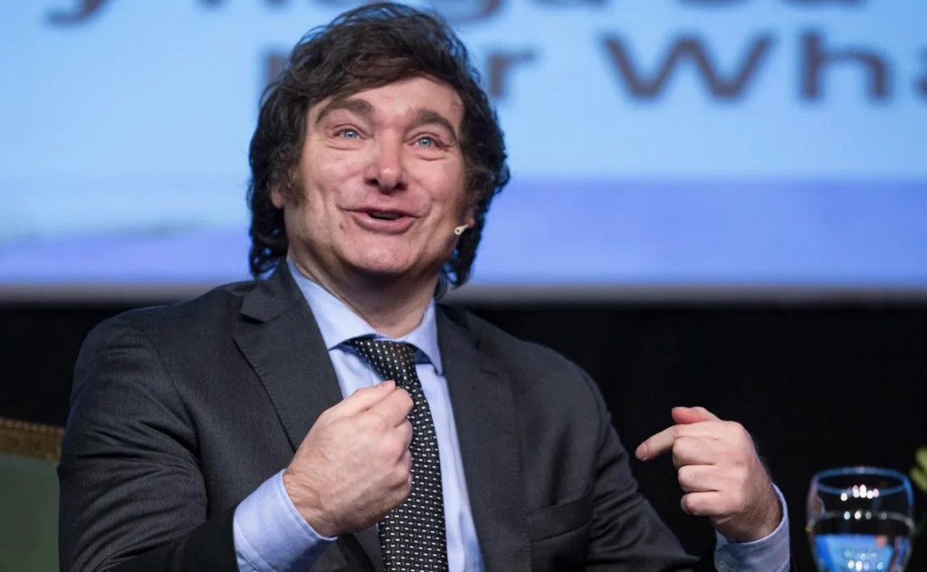 Javier Milei eufórico: 