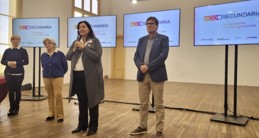  Comenzó Modo Secundaria - Fortalecimiento Escuelas Agrotécnicas, el programa impulsado por la Fundación Banco Santa Fe y el Ministerio de Educación de Santa Fe