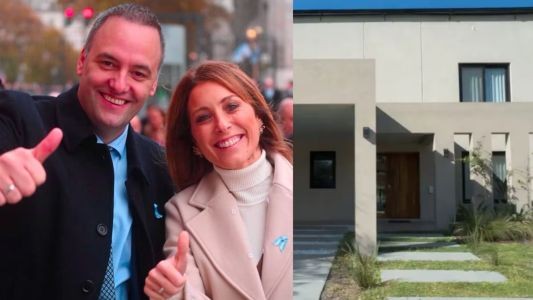 Pileta, cascada, m&aacute;rmol travertino y jacuzzi: las refacciones que hizo Adorni en la casa del country