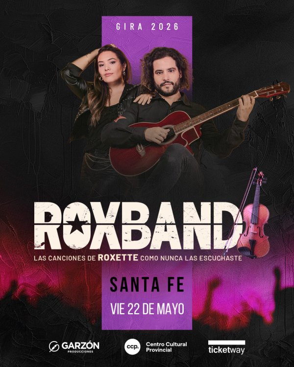 Roxband: "Las canciones de Roxette como nunca lo escuchaste" llega a Santa Fe