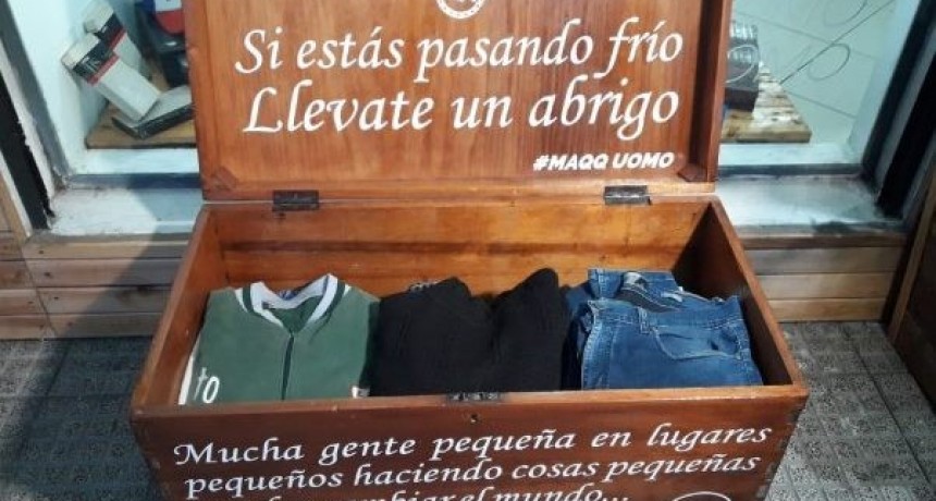 Ba&uacute;l solidario: &ldquo;Si est&aacute;s pasando fr&iacute;o, llevate un abrigo&rdquo;