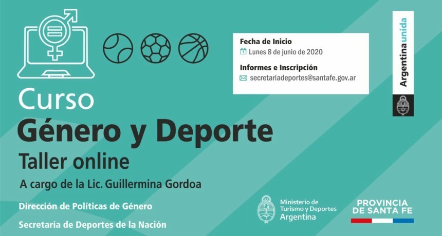 La provincia abri&oacute; la inscripci&oacute;n para un curso online sobre g&eacute;nero y deporte