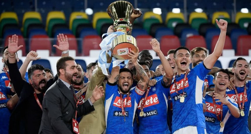 Napoli super&oacute; por penales a Juventus y gan&oacute; la Copa Italia