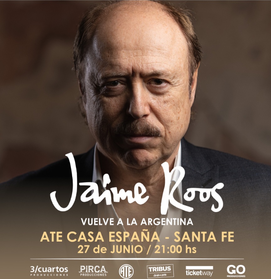 Un show &uacute;nico: Jaime Roos brillar&aacute; en Santa Fe con todos los exitos de 50 a&ntilde;os de carrera