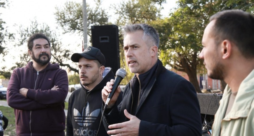 Cherep junto a Busatto en Alto Verde: "Hay que recuperar los espacios p&uacute;blicos para el disfrute de los vecinos "  