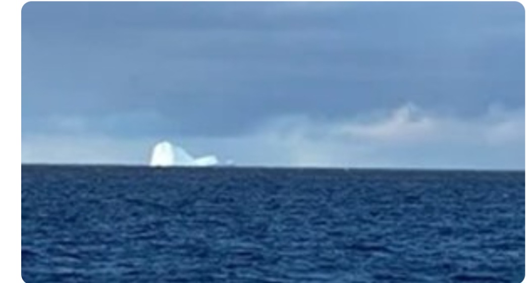 En Ushuaia apareció un iceberg y pusieron en alerta a los barcos