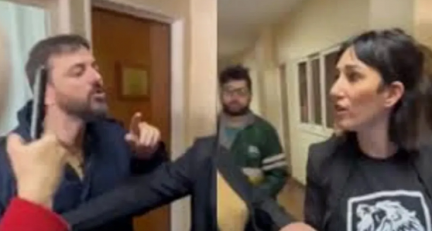 Video: as&iacute; fue el cruce en Tribunales entre Leila Gianni y Juan Grabois