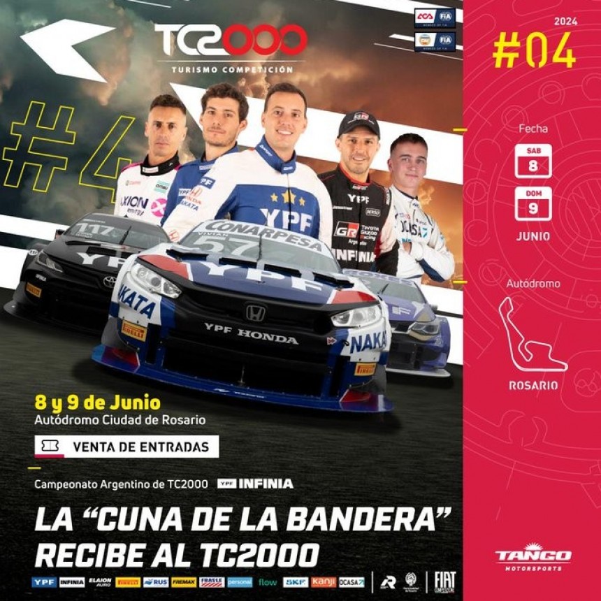 El TC2000 se presenta otra vez en Rosario este fin de semana