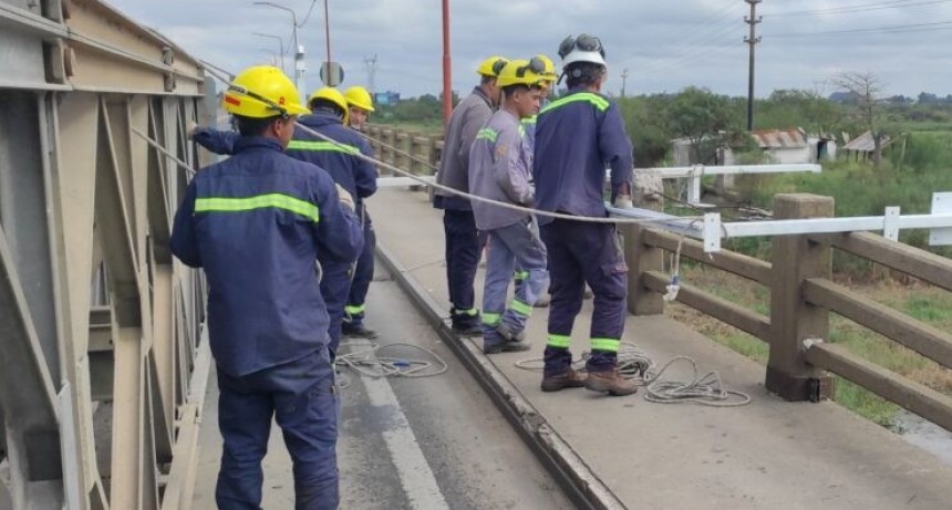 Vialidad Nacional avanza con las reparaciones del Puente Carretero