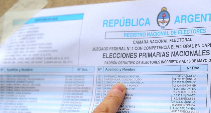 Elecciones 2025: est&aacute; publicado el padr&oacute;n definitivo para las Generales Municipales y Comunales