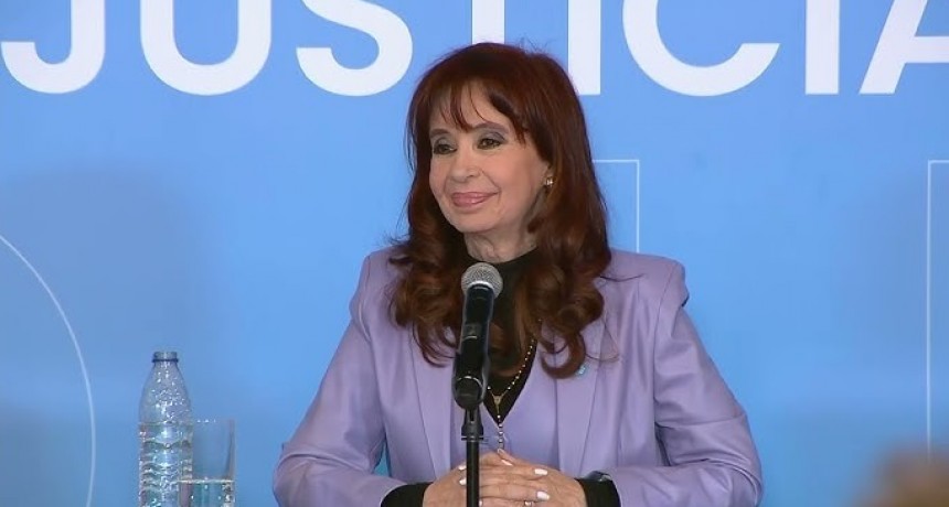 Cristina: Soy una fusilada que vive y estar presa es certificado de dignidad