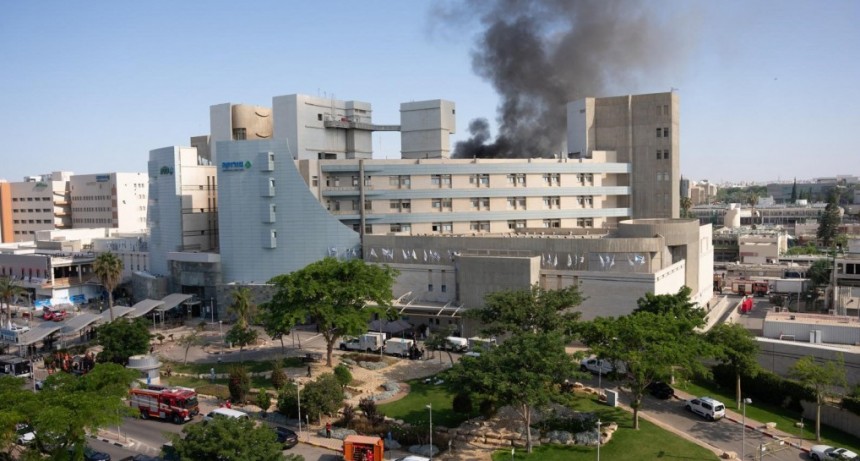 un misil iraní impactó contra el hospital de Soroka en el sur de Israel