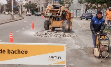 Cortes y desvíos por trabajos de bacheo