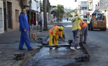 Cortes y desvíos por trabajos de bacheo