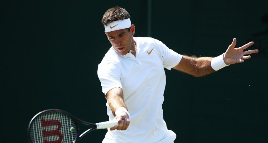 Del Potro debutó en Wimbledon con un contundente triunfo