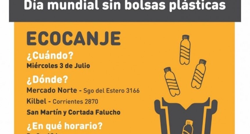 Ecocanje por el d&iacute;a mundial sin bolsas pl&aacute;sticas