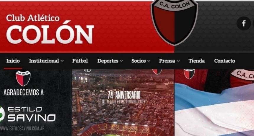 El Club Atl&eacute;tico Col&oacute;n renov&oacute; su p&aacute;gina web