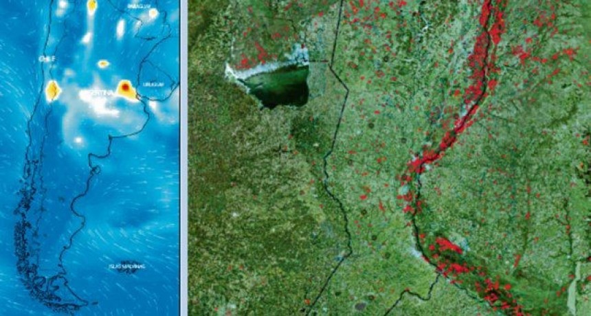 Im&aacute;genes de la Nasa muestran los incendios en las islas y pronostican que habr&aacute; m&aacute;s