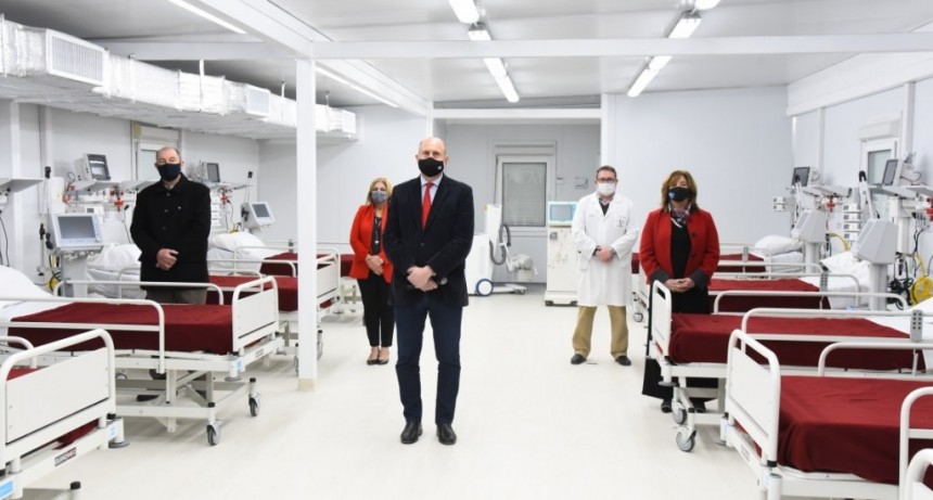 Perotti recorri&oacute; el nuevo Hospital Modular de Granadero Baigorria