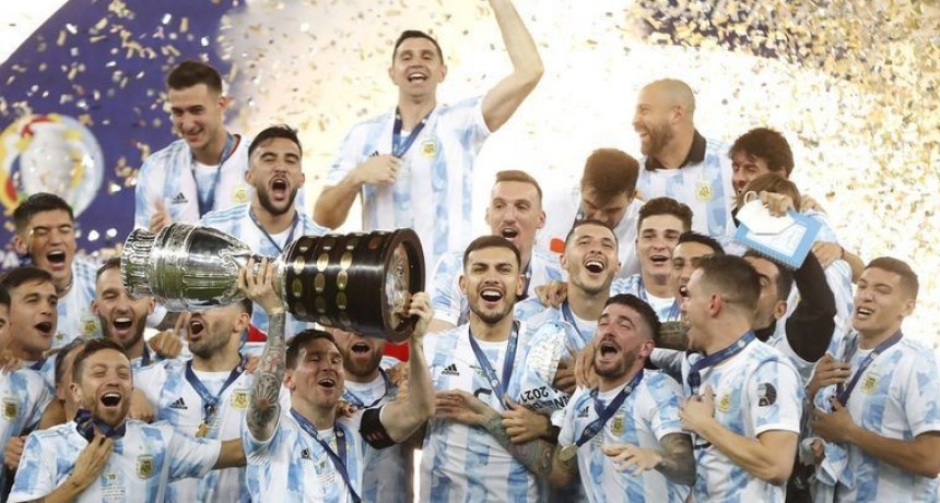 La Selecci&oacute;n Argentina arrib&oacute; al pa&iacute;s con la Copa Am&eacute;rica