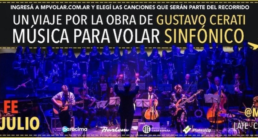 M&uacute;sica Para Volar Sinf&oacute;nico: Un viaje por la obra de Gustavo Cerati en Santa Fe