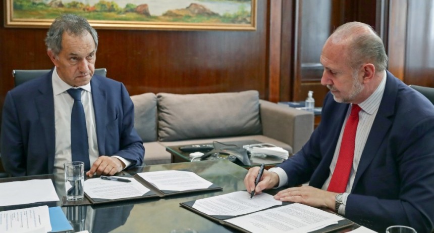 Omar Perotti se reuni&oacute; con el Ministro de Desarrollo Productivo de la Naci&oacute;n, Daniel Scioli