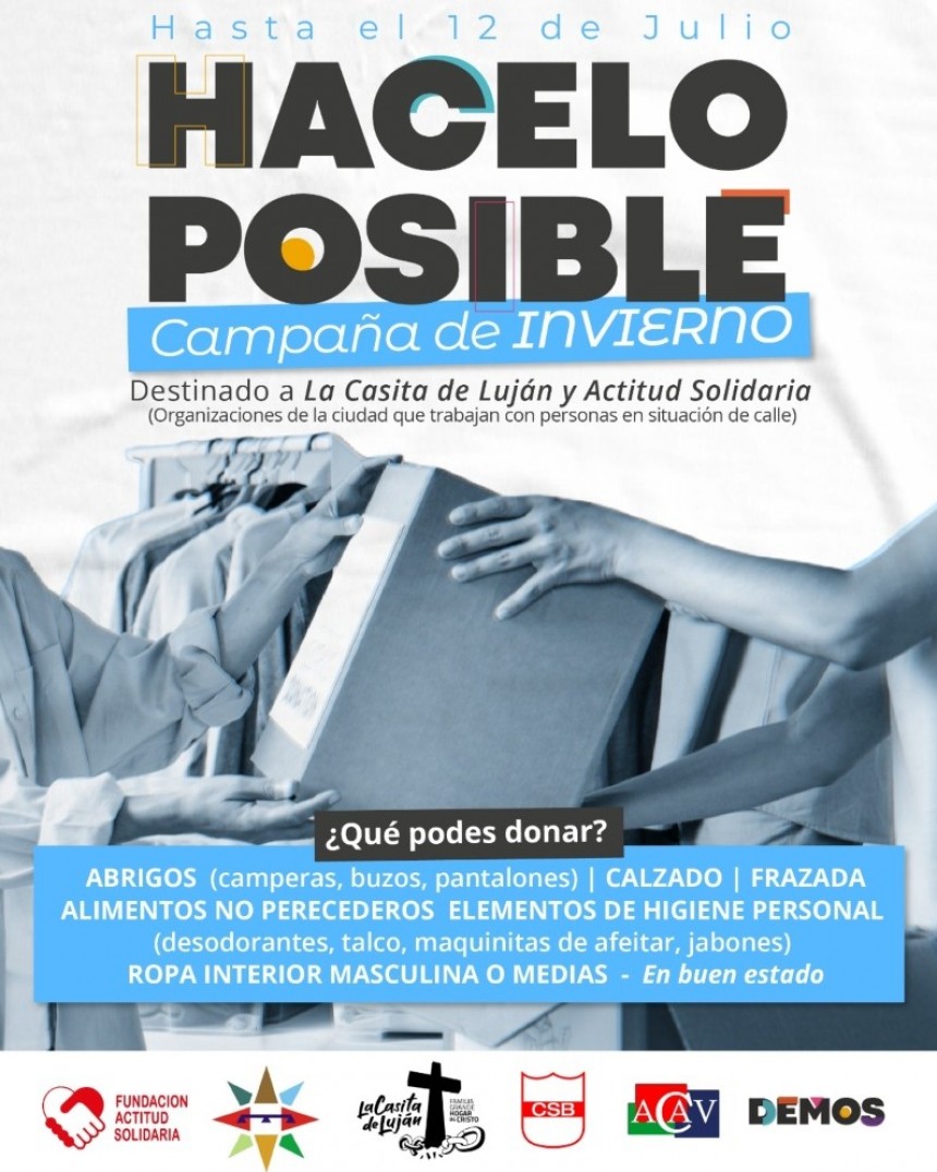 Con la llegada del fr&iacute;o, instituciones de la ciudad organizan una colecta para pasar el invierno