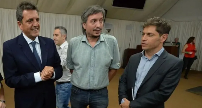 Kicillof, Massa y M&aacute;ximo Kirchner acordaron la unidad del PJ para competir en provincia