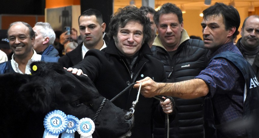 Milei anunciar&iacute;a una baja de las retenciones a la carne en su visita a La Rural