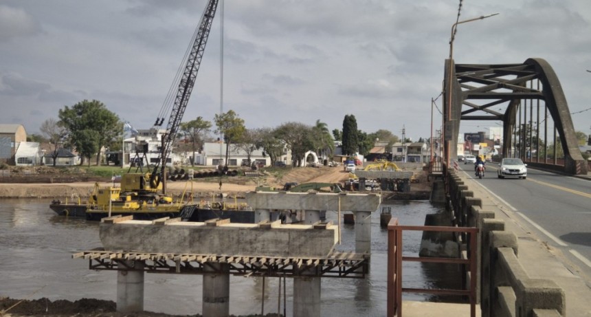 Nuevo Puente Carretero: ya se construyen los &uacute;ltimos pilotes del lado de Santo Tom&eacute;