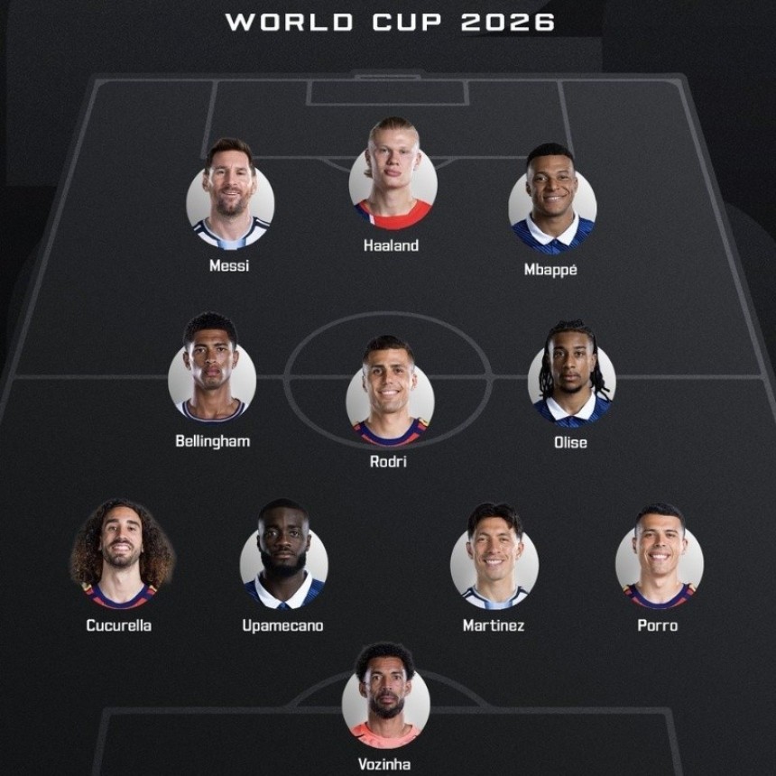 Con Messi y Lisandro Mart&iacute;nez, FIFA present&oacute; el 11 ideal del Mundial 2026