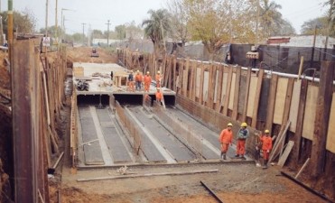 Avanza la obra del desag&uuml;e Espora
